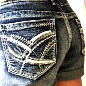Pantalones Cortos Midi Embellecidos Amathyst Junoir Lavado Medio Talla 13 (34" X 4.5 - Imagen 1 de 8