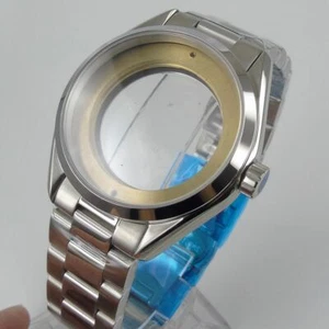 41mm Sapphire Watch Case With Bracelet For NH35 NH36 Miyota8215 DG2813 Fix Bezel - Picture 1 of 5