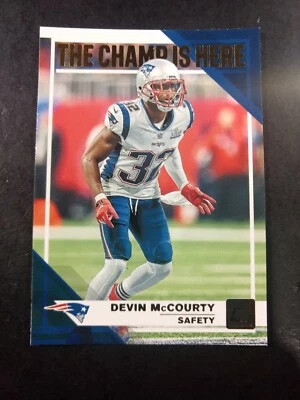 DEVIN McCOURTY 2019 Donruss FB  THE CHAMP IS HERE #CH-16  New England Patriots - Image 1 of 2