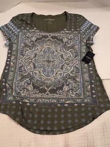 Women's Lucky Brand Bohemian Summer Top - Size L NEW - Picture 1 of 6