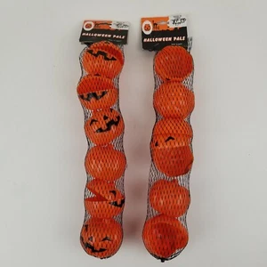 Vintage Halloween Plastic Pumpkin Jack O Lantern Treat Candy Containers x 12 Lot - Picture 1 of 9