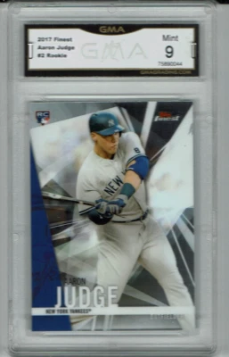 2017 Aaron Judge Finest Rookie Mint 9 #2 - Image 1 of 2