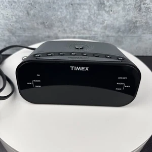 Timex T231Y Alarm Clock Radio 2 Alarm Radio Buzzer Display Dimmer TESTED & WORKS - Picture 1 of 7