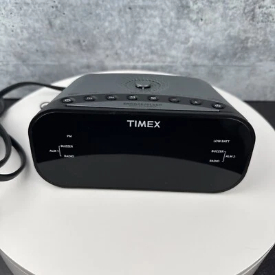 Timex T231Y Alarm Clock Radio 2 Alarm Radio Buzzer Display Dimmer TESTED & WORKS - Image 1 of 4