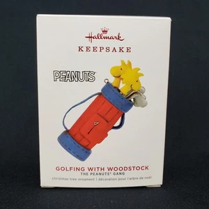 Golfing with Woodstock Limited Edition 2019 Hallmark Keepsake Ornament - Picture 1 of 4