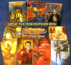 1996 Topps Star Wars Finest All-Chromium series One Trading Card U-Pick-1 