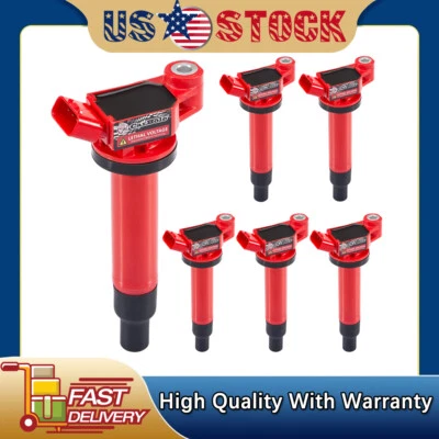Set of 6 Ignition Coils UF267 C1175 for (2004-2006) Lexus ES330 RX330 3.3L V6 - Image 1 of 4