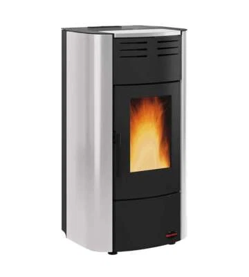 Termostufa a Pellet Raffaella Idro Argento Extraflame - Immagine 1 di 2