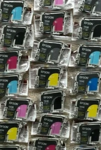 Genuine Epson Inks - T0341 - T0348 SINGLES SETS LOT STYLUS PHOTO 2100 (INC VAT) - Picture 1 of 13