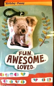 KINDERGEBURTSTAGSKARTE mit RÜCKSEITE CLIP für "FUN AWESOME LOVED KID TEEN Hallmark - Bild 1 von 4