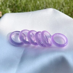 5mm Genuine Lavender Purple amethyst Band Ring More Options , Good Lucky gift - Picture 1 of 7