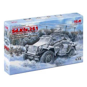 WWII German Sd.Kfz.261 Light Radio Communication Vehicle Scale 1/72 ICM 72441  - Picture 1 of 6