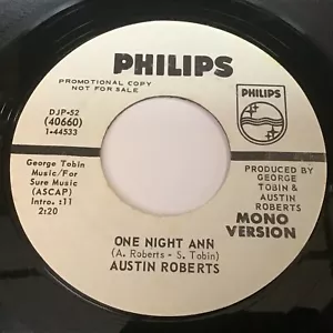 Austin Roberts - One Night Ann 45 - Picture 1 of 1