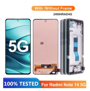 LCD Display Touch Digitizer Assembly For Xiaomi Redmi Note 14 5G With Frame - Picture 1 of 1