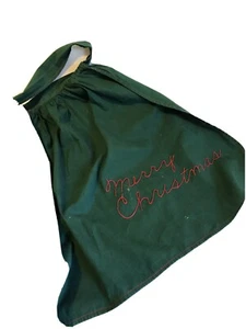 Vintage Homemade Christmas Apron With Pocket - Picture 1 of 3