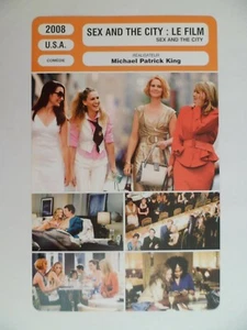 CARTE FICHE CINEMA 2008 SEX AND THE CITY LE FILM Sarah Jessica Parker K.Cattrall - Photo 1/2
