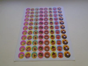 Vintage 1980sMini Animals Sticker Sheet - Picture 1 of 1