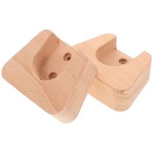 2 Pcs Curtain Rod Bracket Closet Brackets Heavy Duty Valance Support Holder - Picture 1 of 12