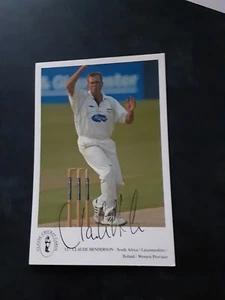 Signed Classic Cricket Card Of South African Cricketer Claude Henderson - Picture 1 of 1