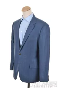 Giacca cappotto sportivo blazer uomo J.CREW Thompson blu tinta unita 100% LINO - 46 R - Foto 1 di 9