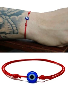 Red String Evil Eye Bracelet Protection Good Luck Valentines Gift Men Women USA - Picture 1 of 8