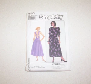 Uncut Simplicity Misses Dress for Stretch Knits Sewing Pattern #9193 - Picture 1 of 2
