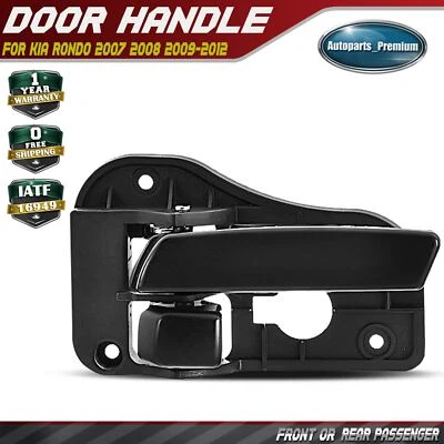 Front or Rear Passenger Side Black Interior Door Handle for Kia Rondo 2007-2012 - Image 1 of 4