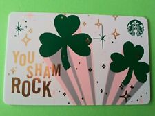 STARBUCKS CARD 2019 " YOU SHAM ROCK " 🔥 CARD~NO VALUE~NEW~POPULAR~ GREAT PRICE