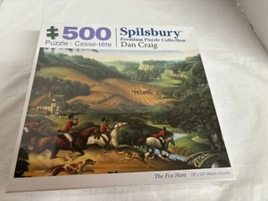 Spilsbury 500 Piece Puzzle by Dan Craig "The Fox Hunt" 18"x24" NEW Great Scene - Picture 1 of 3