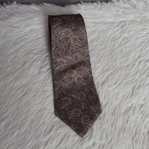 Yves Saint Laurent Vintage Paisley Print 100% Seide Herren Krawatte Made In USA - Bild 1 von 5