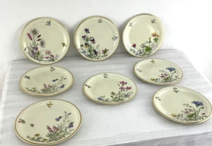 Juego de 8 platos de pan Franconia Krautheim Baviera Selb Meadow Flowers 6 1/4" - Imagen 1 de 9