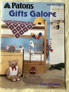 Patons Gifts Galore knitting pattern book 273. over 20 items to knit & crochet - Picture 1 of 12