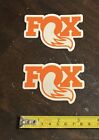 2 FOX SHOX STICKER DECAL racing overland utv outland moto bikes offroad trails