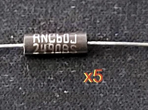 Menge 5 Vishay Dale Precision 249 Ohm 1/4 W 0,1 % RNC60J2490BS - Bild 1 von 10