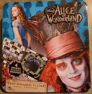 RARE DISNEY ALICE IN WONDERLAND BOARD GAME IN METAL TIN COMPLET SET - Picture 1 of 1