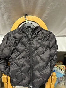 BOYS MATALAN BLACK PUFFER JACKET COAT AGE 8 YEARS QUILTED PADDED - Picture 1 of 5