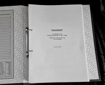 Goldfinger movie script. 700 movie scripts for sale - Image 1 of 4