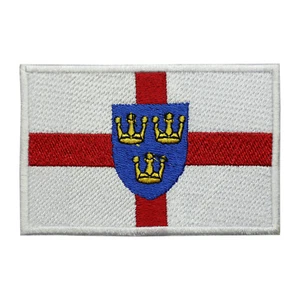 East Anglia County Flag Patch Iron On Patch Sew On Badge Embroidered Patch - Picture 1 of 1