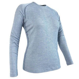 Wilderness Wear Women's Thermal Activewear Long Sleeve Crew Neck Top 12/M Denim - Picture 1 of 6
