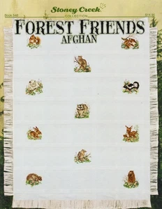 Forest Friends Afghan BK548 by Stoney Creek cross stitch pattern - Imagen 1 de 1