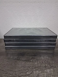 4-Count Empty Black 2-Disc DVD Replacement Case Lot (Double-Disc Capacity) - Bild 1 von 2