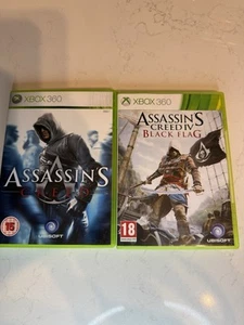 Xbox 360 - Assassins Creed 1 & 4 Bundle All CIB - Picture 1 of 5