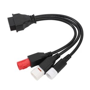 ´3 In 1 Motorcycle OBD Diagnostic Cable 16Pin-3PIN 4PIN 6PIN Stable Transmission - Picture 1 of 12