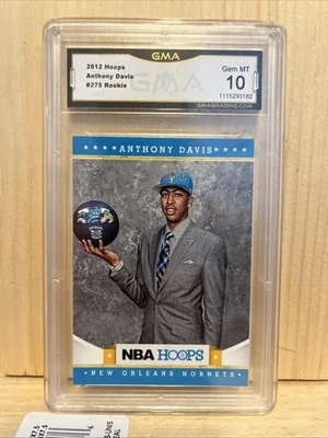 2012-13 NBA HOOPS Anthony Davis #275 (RC) GMA 10 GEM MINT - Image 1 of 2