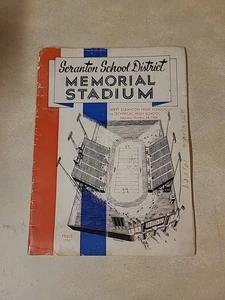 1950 West Scranton High Vs Tech High Football Program - Picture 1 of 24