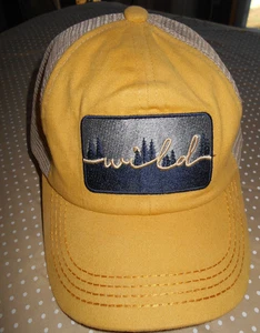 Exclusiva gorra de béisbol cola de caballo cruzada espalda malla parche bordado salvaje de C.C - Imagen 1 de 5