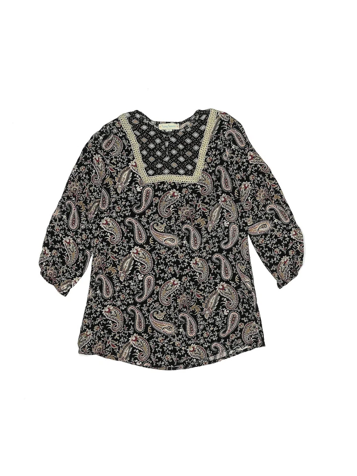 Blusa Flying Tomato feminina preta manga 3/4 5 - Imagem 1 de 2