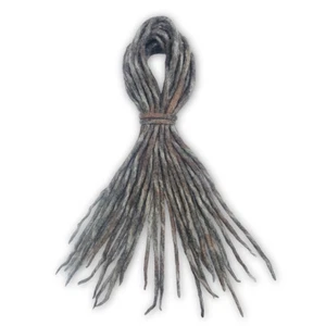 Viking Tri-colour Dreadlocks - Handmade Wool Dreads Custom Extensions - Picture 1 of 6