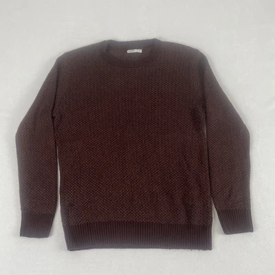 Suéter Sonoma Rojo Granate Manchado Grueso Tejido Mezcla Algodón Mediano Foto 1 de 4