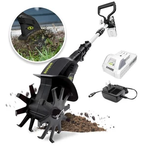 Sun Joe 24V Akku-Gartenfräse Grubber Zubehörset, schwarz (offener Karton) - Bild 1 von 12